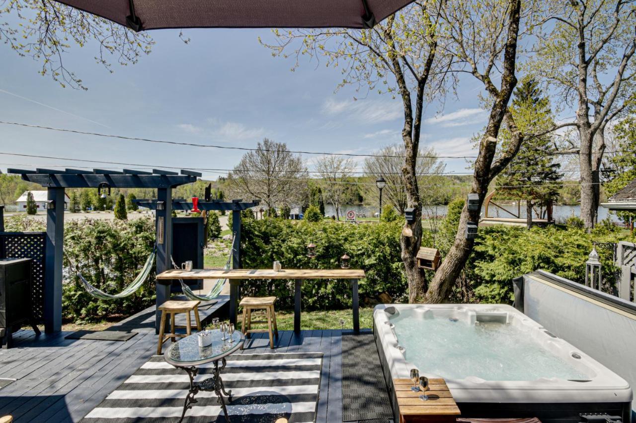 Grandes Piles Le Petit Manoir Spa Et Vue Sur Riviere St Maurice المظهر الخارجي الصورة